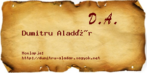 Dumitru Aladár névjegykártya
